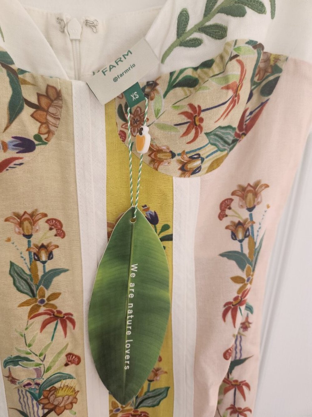 Farm Rio Delicate Floral Stripes Maxi Dress - Picture 7 of 14